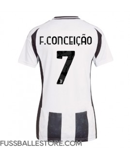 Günstige Juventus Francisco Conceicao #7 Heimtrikot Damen 2024-25 Kurzarm